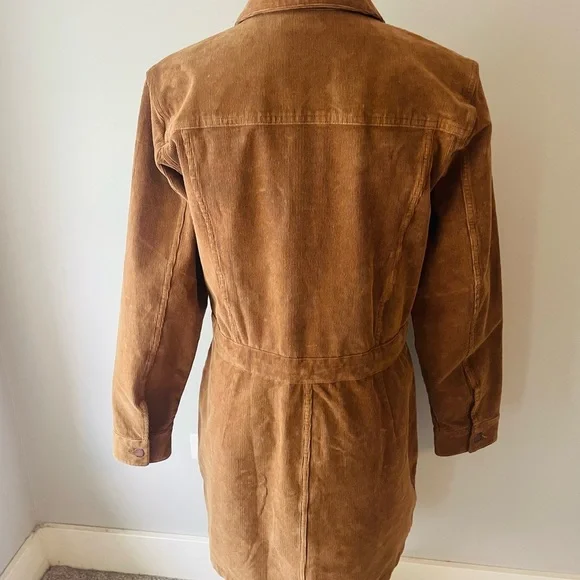 Faherty Corduroy Michelle Long Sleeve Dress NWT Blogger Fav - Picture 5 of 11